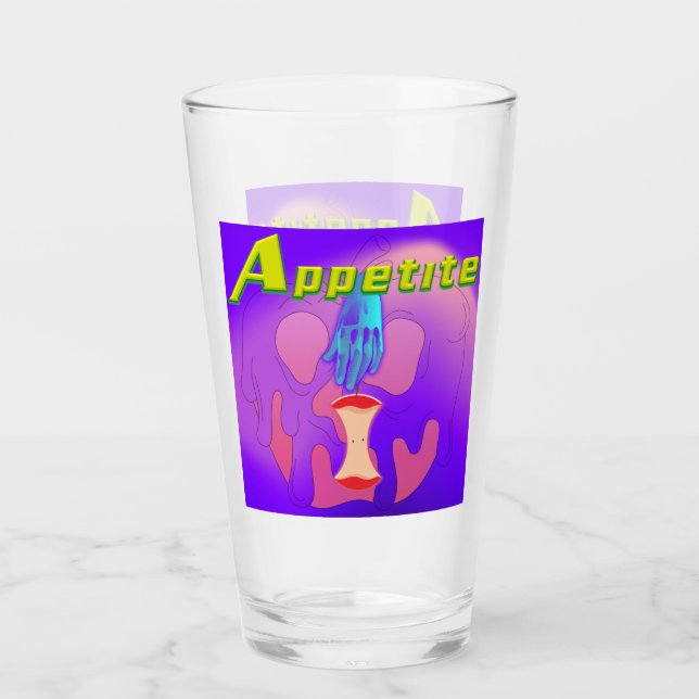 Mikitiez red skull toxic apple vegan summer  glass (Front)