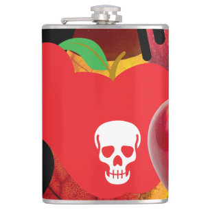 Mikitiez red skull toxic apple vegan summer hip flask