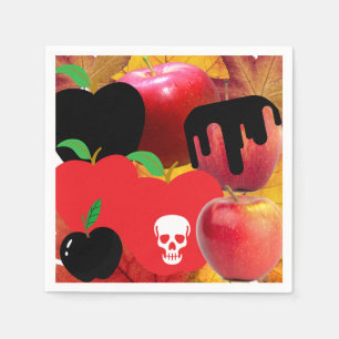 Mikitiez red skull toxic apple vegan summer napkin