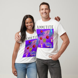 Mikitiez red skull toxic apple vegan summer T-Shirt