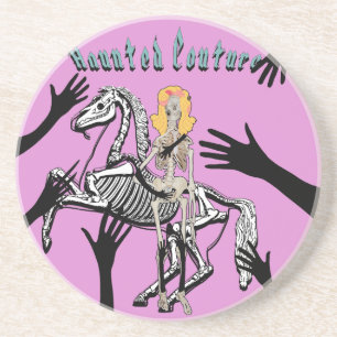 Mikitiez renaissance costume spooky vibes skull coaster