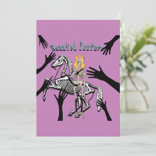 Mikitiez renaissance costume spooky vibes skull invitation