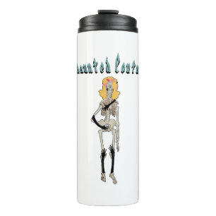 Mikitiez renaissance costume spooky vibes skull thermal tumbler