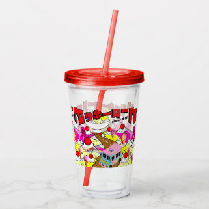 Mikitiez rockyroad icecream manga summer banger acrylic tumbler