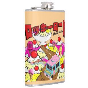 Mikitiez rockyroad icecream manga summer banger hip flask
