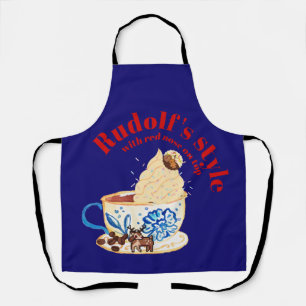 Mikitiez rudolf rednose raindeAll-Over Print Apron