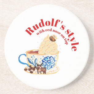 Mikitiez rudolf rednose raindeAll-Over Print Apron Coaster