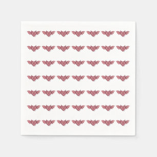 Mikitiez skull rose baroqueart rainbow rock napkin