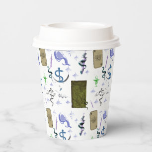 Mikitiez snake snakeperson wizard witch magic paper cups