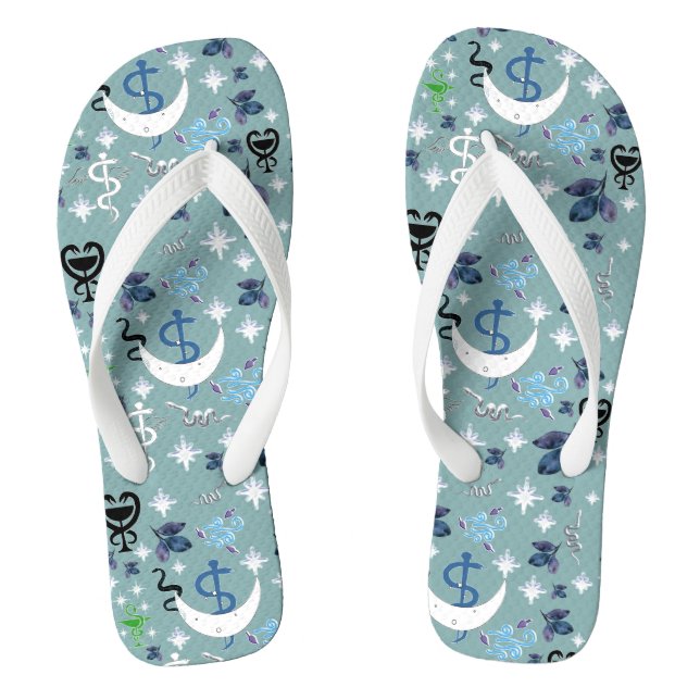 Mikitiez snake snakeperson wizard witch magic thongs (Footbed)