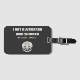 Mikitiez space dolly skull burger chips frenchfrie luggage tag