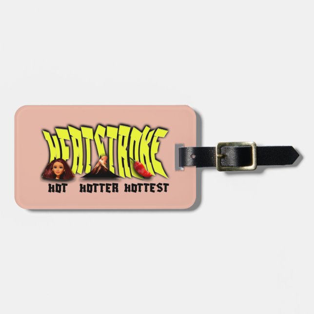 Mikitiez spicy volcano explode summer hot luggage tag (Front Horizontal)