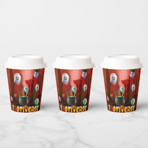 Mikitiez spooky vibes halloween multiverse 3D Paper Cups