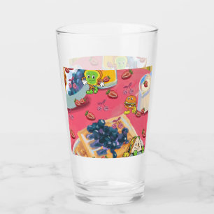 Mikitiez strawberry yogert usaflag burger fruit glass