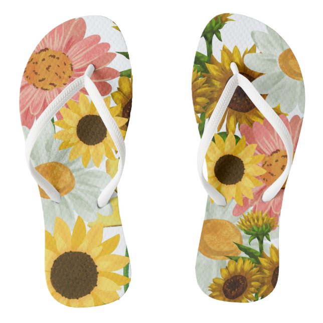Mikitiez summer flower vacation thongs (Footbed)