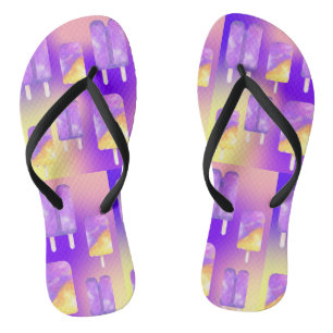 Mikitiez summer rainbow purple gold popsicle thongs