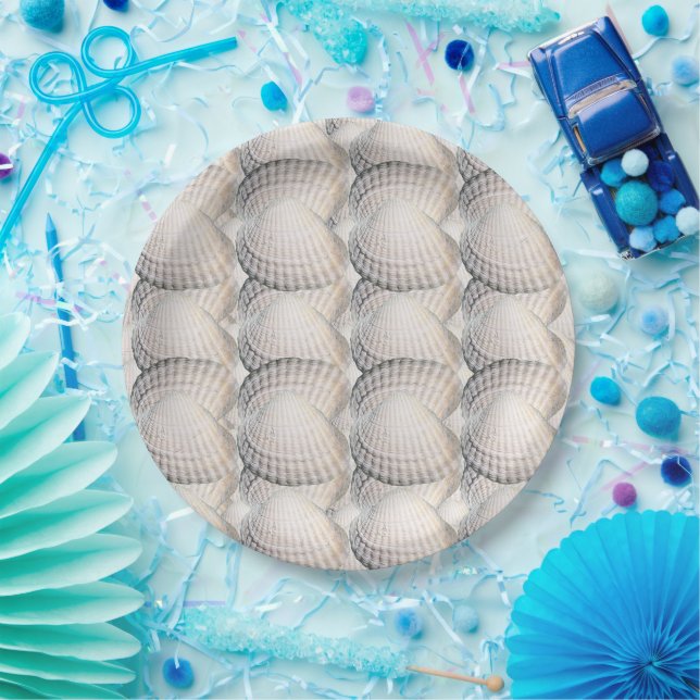 Mikitiez summer venus shell ocean beach paper plate (Party)