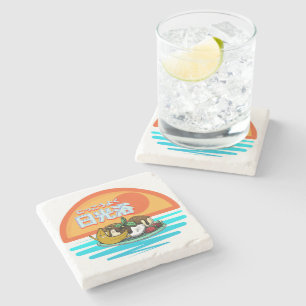 Mikitiez suntan sunbath brown summer windsurf stone coaster