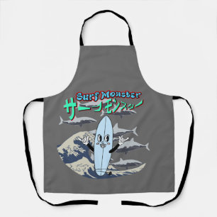 Mikitiez surf windsurf monster mint japanesewave apron