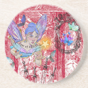Mikitiez tarot fairy tale wish angle gypsy dream coaster