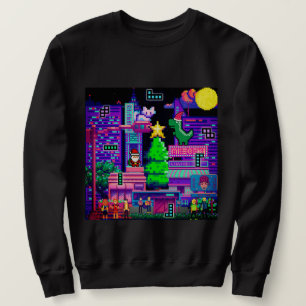 Mikitiez terex dinosaur pixel christmasgame  sweatshirt