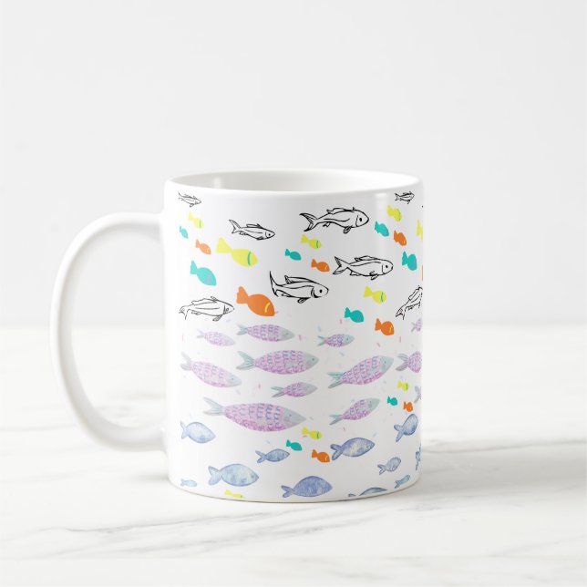 Mikitiez venus mermaid fishing summer  coffee mug (Left)