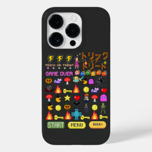 Mikitiez videogame pixel halloween spooky bat  Case-Mate iPhone 14 pro case
