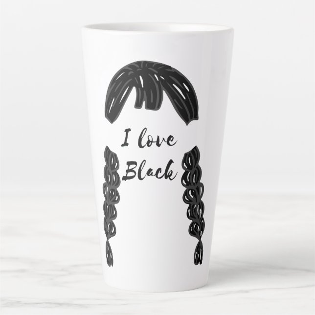 Mikitiez vintage gothic halloween black friday  latte mug (Front)