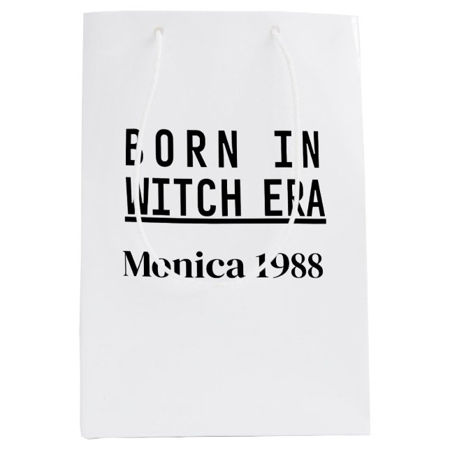 Mikitiez witch era halloween spooky hocus pocus medium gift bag (Front)