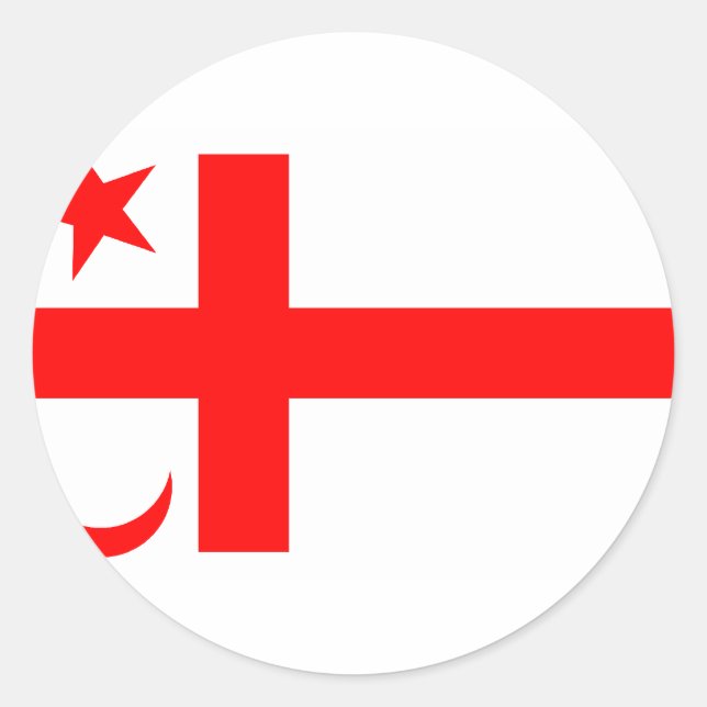 Mikmaq State flag Classic Round Sticker (Front)