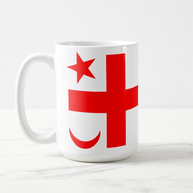 Mikmaq State Flag  Coffee Mug (Left)