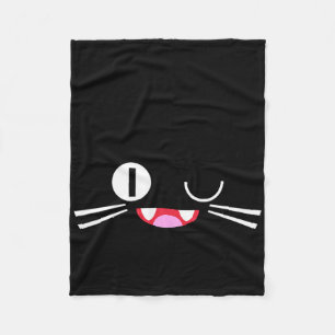 Miko Kuta Neko Cat Cosplay Glitch Video Game Techs Fleece Blanket
