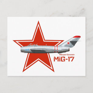 Mikoyan Guervich MiG-17 Postcard