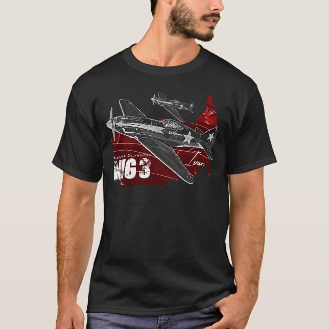 Mikoyan-Gurevich MiG-3 Soviet Air Force Fighter T-Shirt (Front)