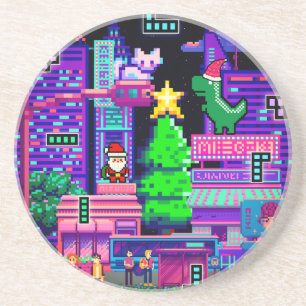 Miktitiez holidaymode grandma christmas family  coaster