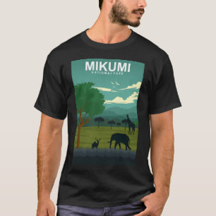 Mikumi National Park Tanzania Travel Poster  T-Shirt