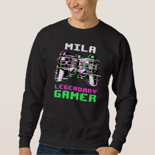 Mila Legendary Gamer Personalised Sweatshirt