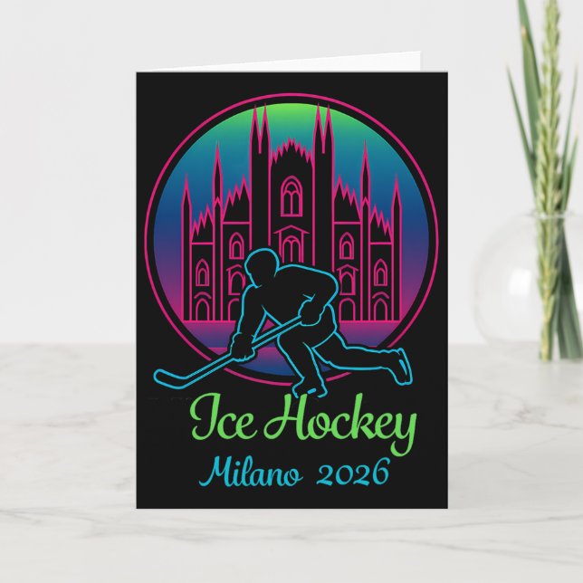 Milan 2026 Ice Hockey Winter 2026 And Duomo Di Mil Card (Front)