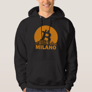 Milan Bitcoin Maximalist  Bitcoin Milan Skyline Hoodie