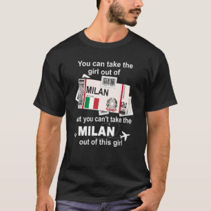 Milan Boarding Pass Milan Girl Milan T-Shirt