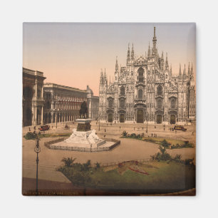 Milan Cathedral and Piazza, Lombardy, Italy Magnet