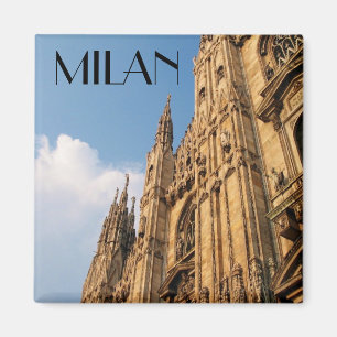 Milan Cathedral at Sunset Magnet