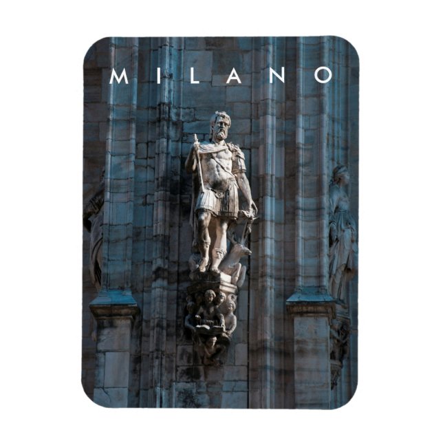 Milan Cathedral dome statue architecture monument Magnet (Vertical)