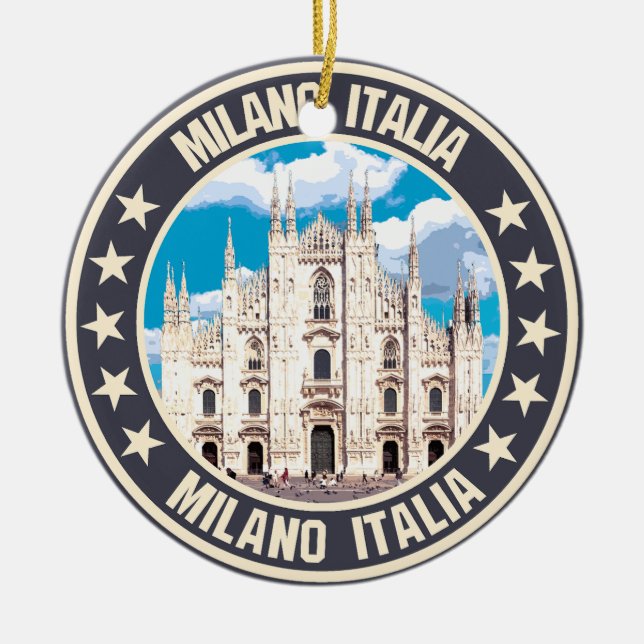 Milan                                              ceramic ornament (Front)
