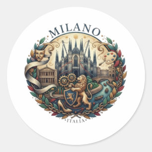 MILAN CLASSIC ROUND STICKER