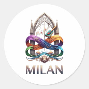MILAN CLASSIC ROUND STICKER