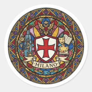 MILAN CLASSIC ROUND STICKER