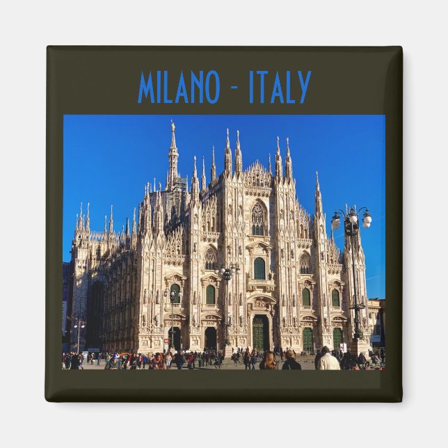 Milan Duomo Cathedral - Italy Magnet (Front)