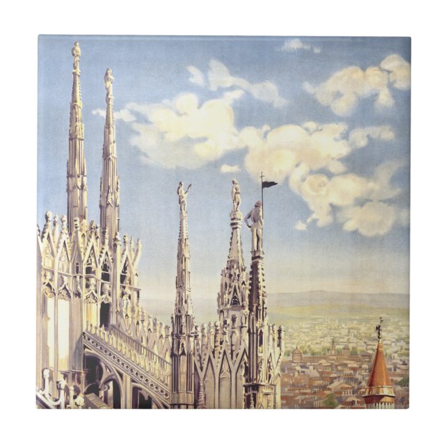 Milan Duomo Cathedral Nativity of Saint Mary Ceramic Tile (Front)