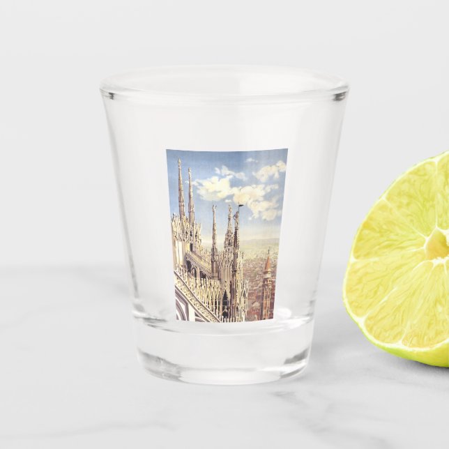 Milan Duomo Cathedral Nativity of Saint Mary Shot Glass (Front)